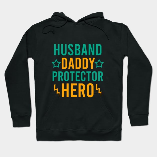 Husband daddy protector hero Hoodie by cypryanus